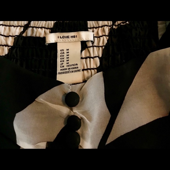 ***SOLD***Black and White Babydoll Dress - Picture 5 of 5